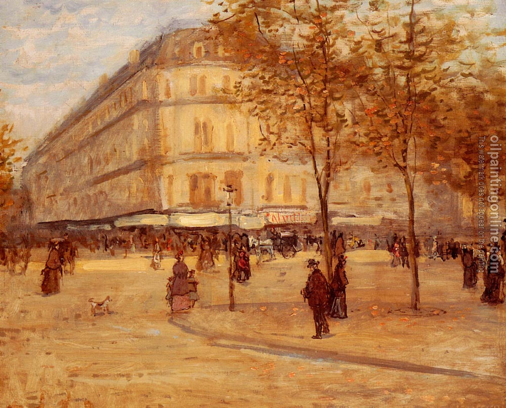 Jean Francois Raffaelli - Place Du Theature Francais, Paris